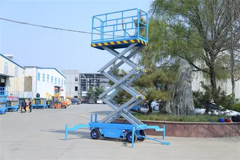 移動(dòng)剪叉式(shì)升降平台(tái)車